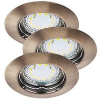 RABALUX Lite LED ugradni spot GU10 3x3W 3000K bronzaa