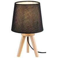 RABALUX Lychee, unutrašnja stona lampa, crna lamp sa crna tex