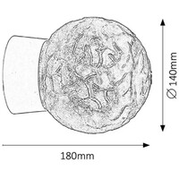 RABALUX Grace zidna lampa E27 60W