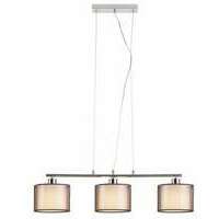 RABALUX Anastasia Visilica E27 3x60W hrom/braon