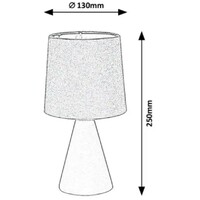 RABALUX Nalani stona lampa E14 40W,plava