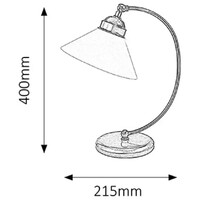 RABALUX Marian stona lampa E27 60W bronza