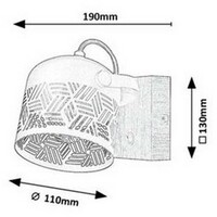 RABALUX Rotem, zidna lampa, E14 1x MAX 40W