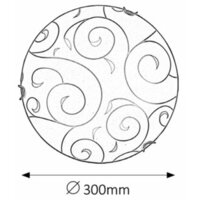 RABALUX Harmony lux plafonjeraD30 E27 60Whrom/belo