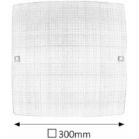 RABALUX Scottie plafonjera 300x300 E27 60W belo/hrom