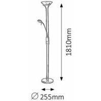 RABALUX Beta podna lampa sa citacem l.R7s 230W+G9 bronza