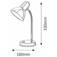 RABALUX Clark stona lampa E27 40W hrom