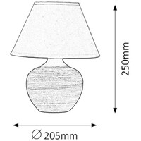 RABALUX Molly keramicka stona lampa E14 40W plavo/belo