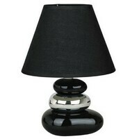 RABALUX Salem keramicka stonaE14 40W crno-srebro