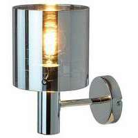 RABALUX Donati, staklo zidna lampa, hrom, tonirano staklo
