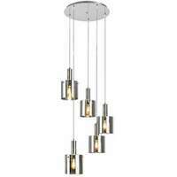 RABALUX Donati, staklo Visilica lampa, hrom, tonirano staklo 3