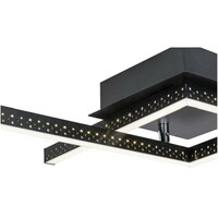 RABALUX Casimir, unutrašnja LED plafonjera, mat crna, bela