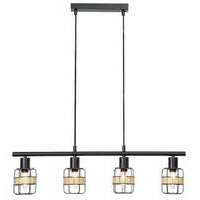 RABALUX Indiana, metal Visilica lampa,E14 4x MAX25W, mat crn
