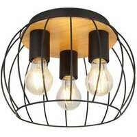 RABALUX Kamala, plafonska lampa, E27  /  3x max. 25W IP20 crna