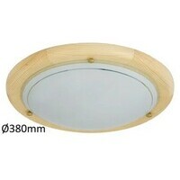 RABALUX Fa Ufo plafonjeraD38 E27 2x60W nature opal