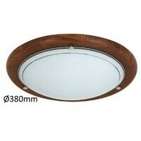 RABALUX Fa Ufo plafonjera D38 E27 2x60W hrast opal