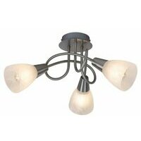 RABALUX Jenna,  plafonska 3xE14, bruseni hrom