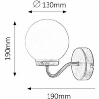 RABALUX Togo zidna lampa IP44 E14 40W