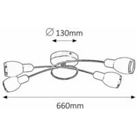 RABALUX Elite spot E14 4x40W hrom