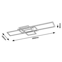 RABALUX Thabita, plafonjera, LED / 54W