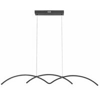 RABALUX River, LED visilica, 40W, 4000K, mat crna metal