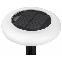 RABALUX Haiti spoljna solarna lampa plastika crna sa mlecnim 0,5W