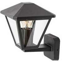 RABALUX Paravento spoljna zidna lampa crna aluminijumska E27 40W