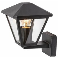 RABALUX Paravento spoljna zidna lampa crna aluminijumska E27 40W