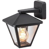 RABALUX Paravento spoljna zidna lampa crna aluminijumska E27 40W 2