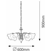 RABALUX Rafaella luster E14 5x40W
