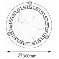 RABALUX Etrusco plafonjera D30,E27 60W bronza