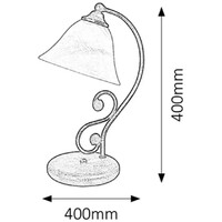 RABALUX Dorothea stona lampa E14 40W mat crno