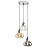 RABALUX Jezabel visilica, hrom sa mlecnim staklom, E27 3X 60