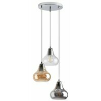 RABALUX Jezabel visilica, hrom sa mlecnim staklom, E27 3X 60