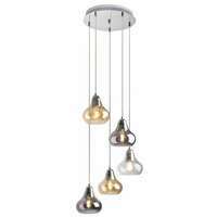 RABALUX Jezabel visilica, hrom sa mlecnim staklom, E27 5X 60