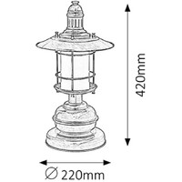 RABALUX Sudan stona lampa E27 60W, bronza