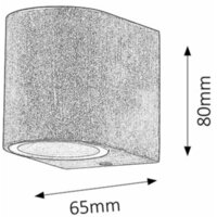 RABALUX Chile spoljna zidna lampa GU10 35W IP44