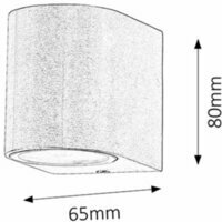 RABALUX Chile spoljna zidna lampa GU10 35W IP44 2