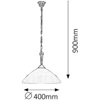 RABALUX Regina visilica E27 60W bronza