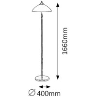 RABALUX Regina podna lampa E27 60W bronza