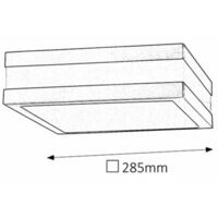 RABALUX Stuttgart spoljna 285x285 2x11W inox IP44