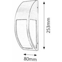 RABALUX Genova spoljna zidna lampa E27 40W inox IP44
