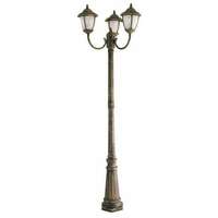 RABALUX Madrid kandilaber, visina 2,1m, 3x60W staro zlato IP