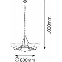 RABALUX Marlene luster E14 6x40W bronza