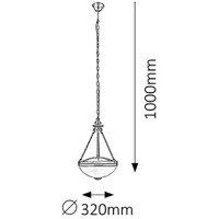 RABALUX Marlene Visilica E27 2x60W bronza