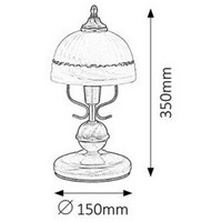 RABALUX Flossi stona lampa  E14 40W bronza