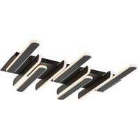 RABALUX Sindri, plafonska crna LED 46W, 2500lm, DIP Switch 3000-4000K, 61x61cm, Design by Rabalux