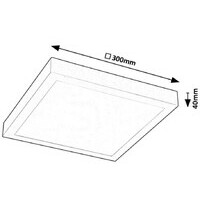 RABALUX Damek2 plafonjera LED18W 30x30cm