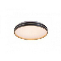 RABALUX Gandor,LED plafonjera 24W, 1850lm, CCT 3000-6500K, 39cm, daljinski, dimabilna, metal crna / zlatna