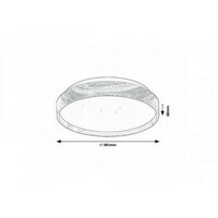 RABALUX Leana2 plafonjera LED24W D38 5cm